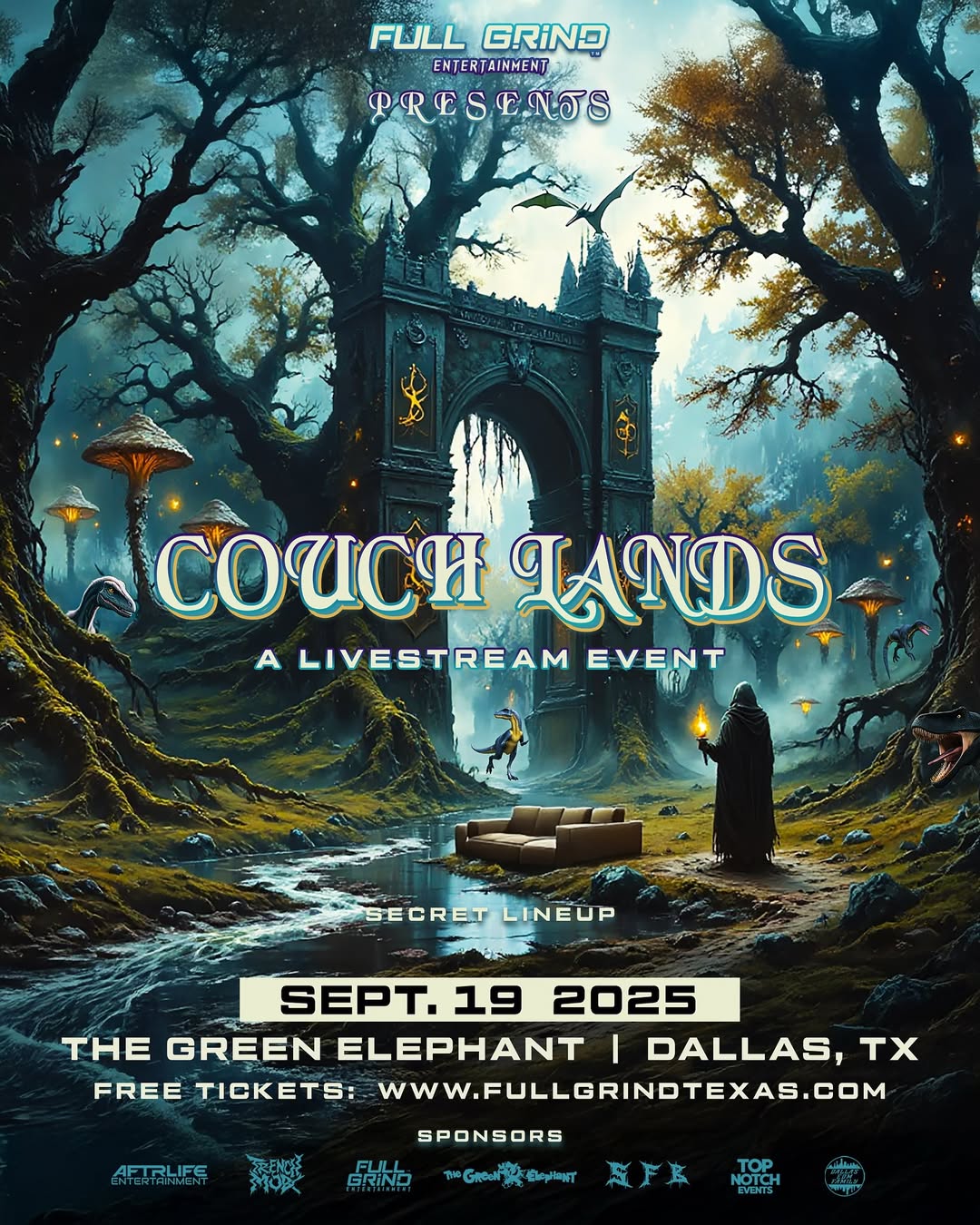 Couch Lands Live Stream Event